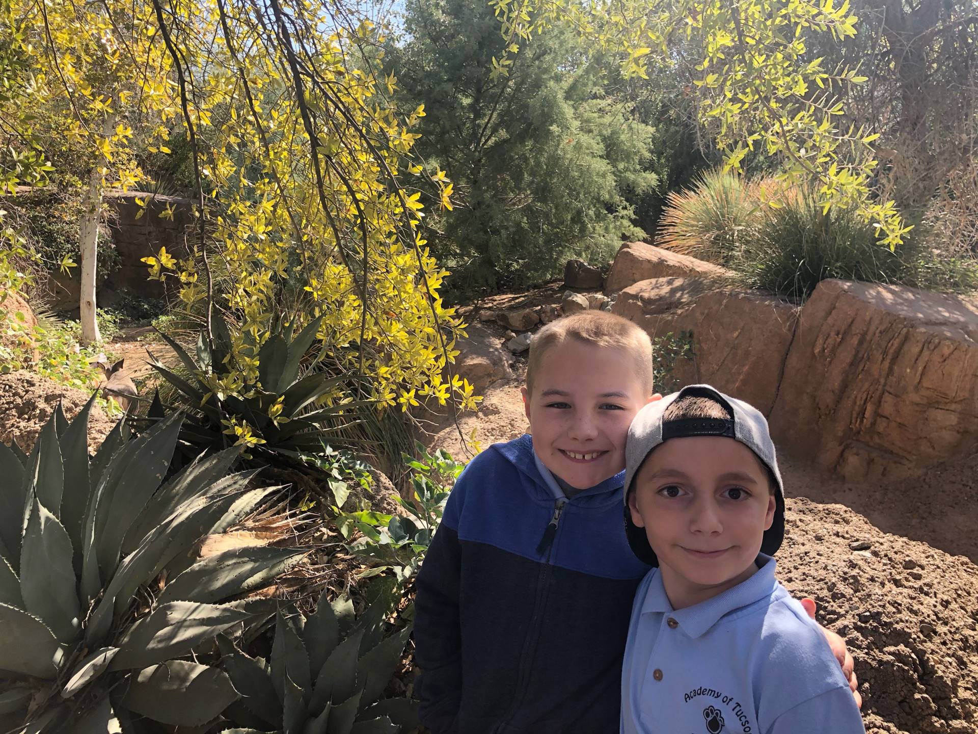 2 students at The Sonoran Desert Museum